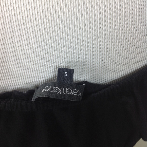 NWT Karen Kane Black Ruched Elastic Waist … - Picture 7 of 7